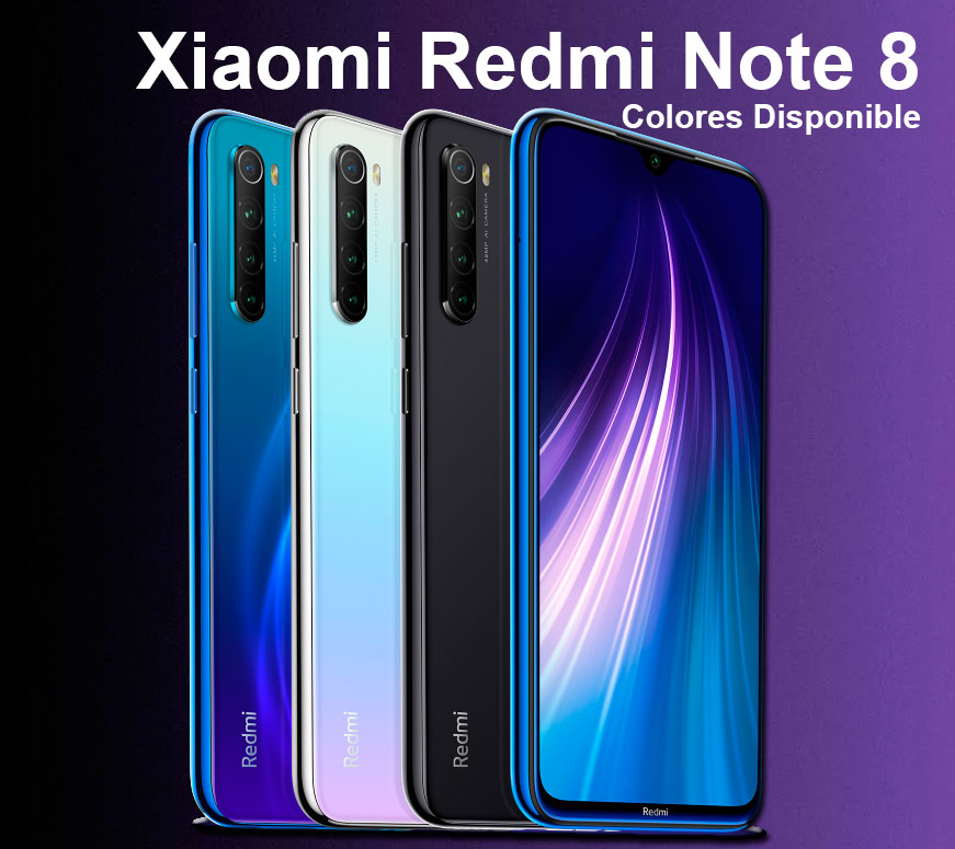 Redmi Note 8 Colores disponibles