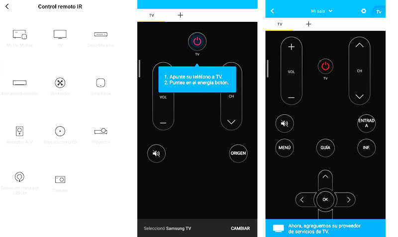 Redmi Note 9 y 9pro Control remoto