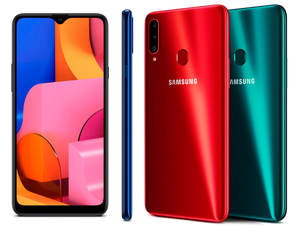 Samsung A20s cuerpo caracteristicas