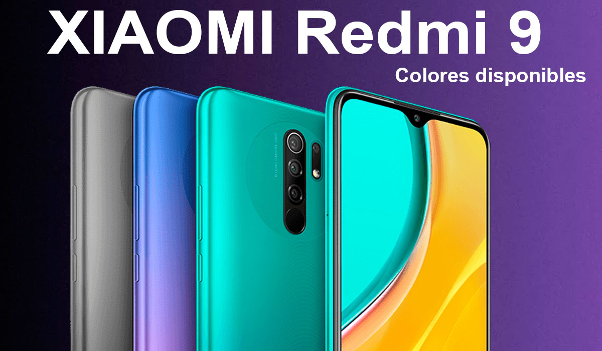 Xiaomi Redmi 9 Colores disponibles